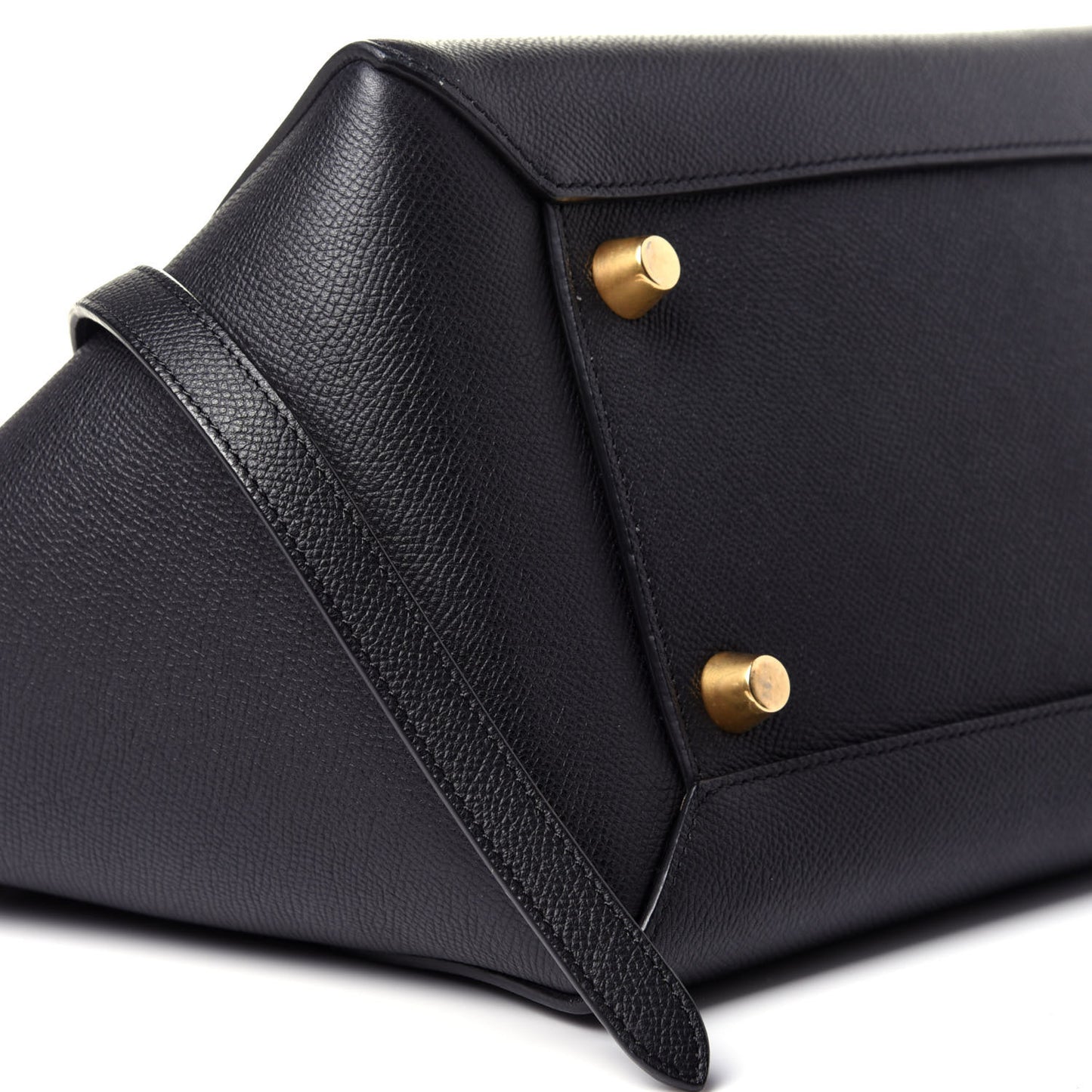 Grained Calfskin Mini Belt Bag Black