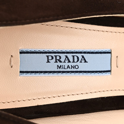 Prada Camoscio Basic 90mm Pumps 39.5 Moro 7 of 9