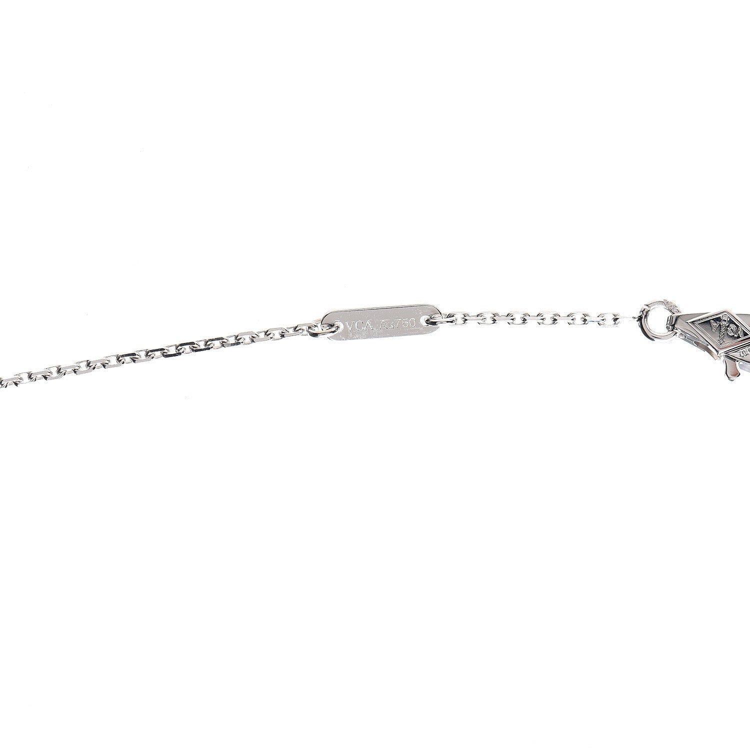Van Cleef & Arpels 18K White Gold Turquoise Sweet Alhambra Butterfly Pendant Necklace 5 of 8