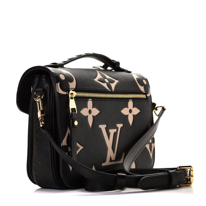 Louis Vuitton Empreinte Monogram Giant Crafty Pochette Metis Black Creme 2 of 6