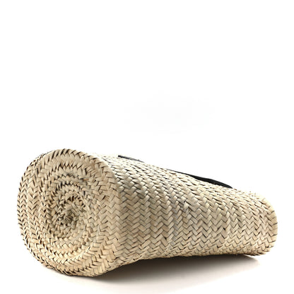 Christian Louboutin Woven Straw Loubishore Tote Black 7 of 9