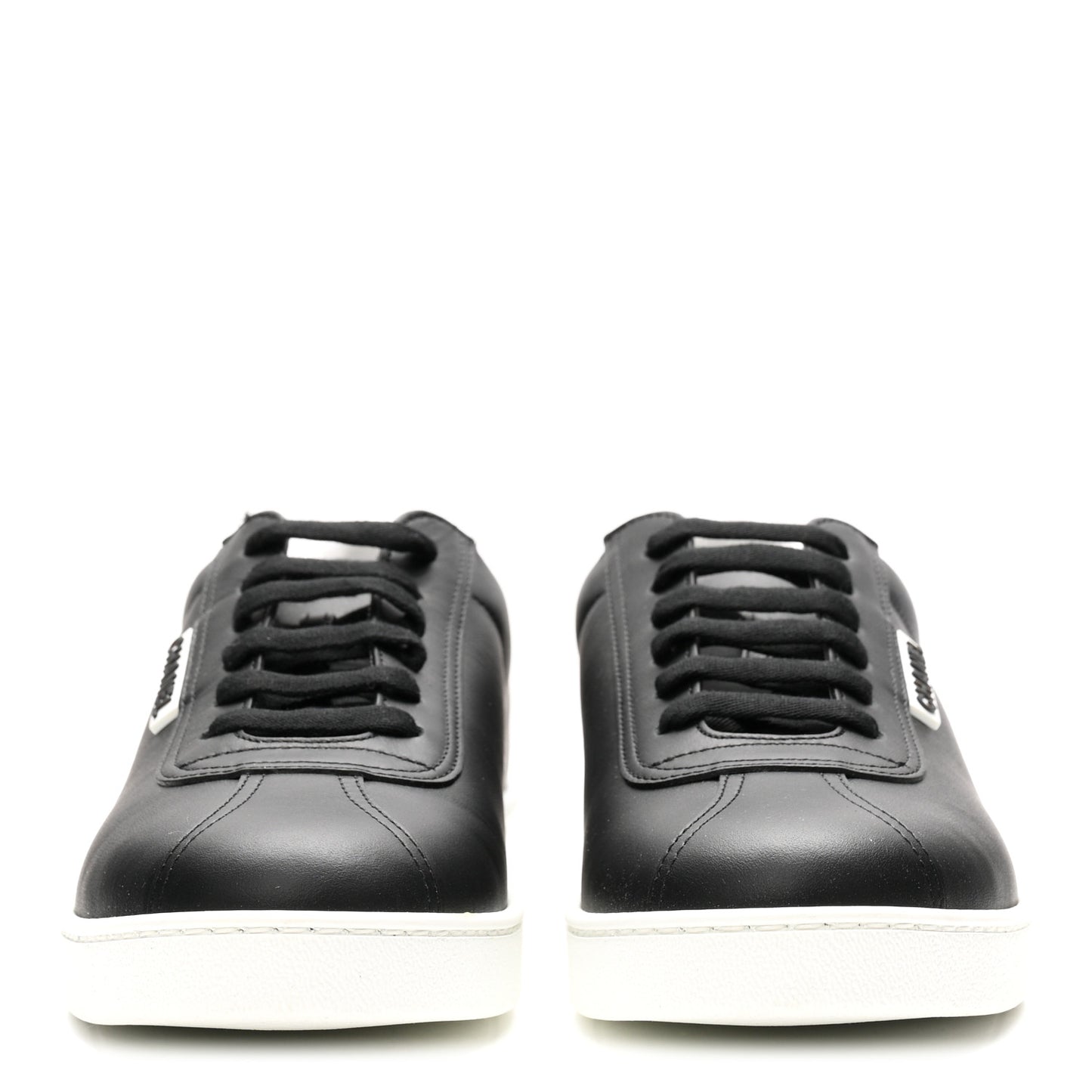 Calfskin CC Womens Sneakers 40 Black