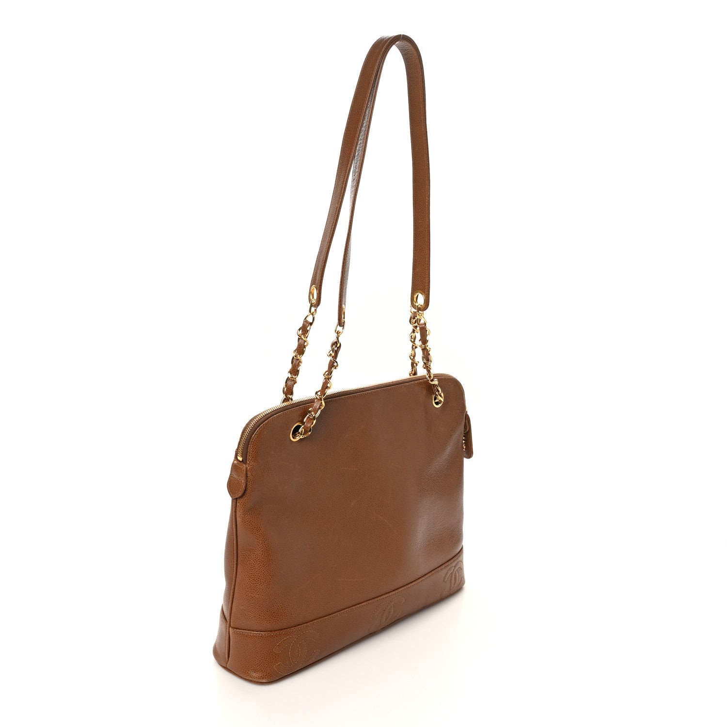 Chanel Caviar CC Shoulder Bag Brown 3 of 11