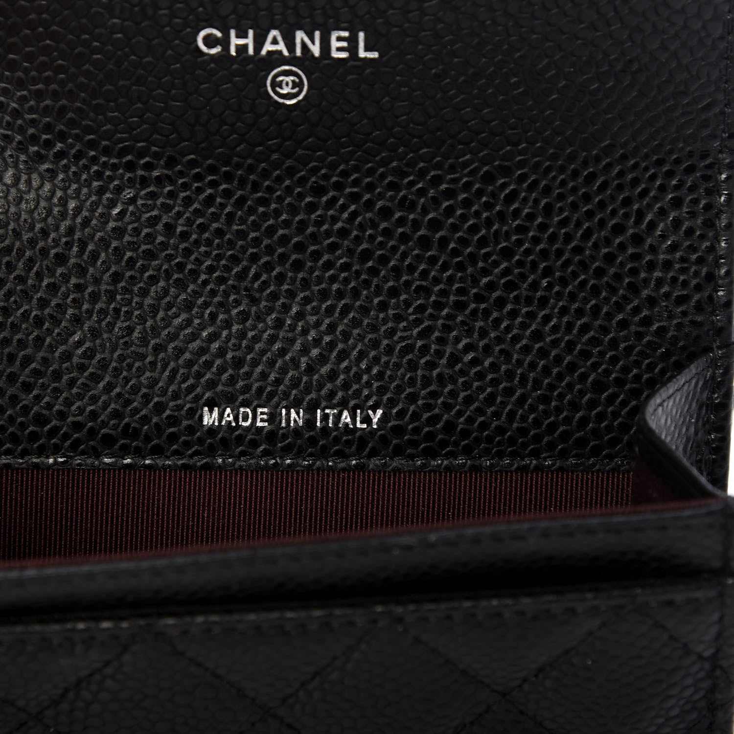 Chanel Caviar Quilted Flap Card Holder Wallet Black 7 of 9