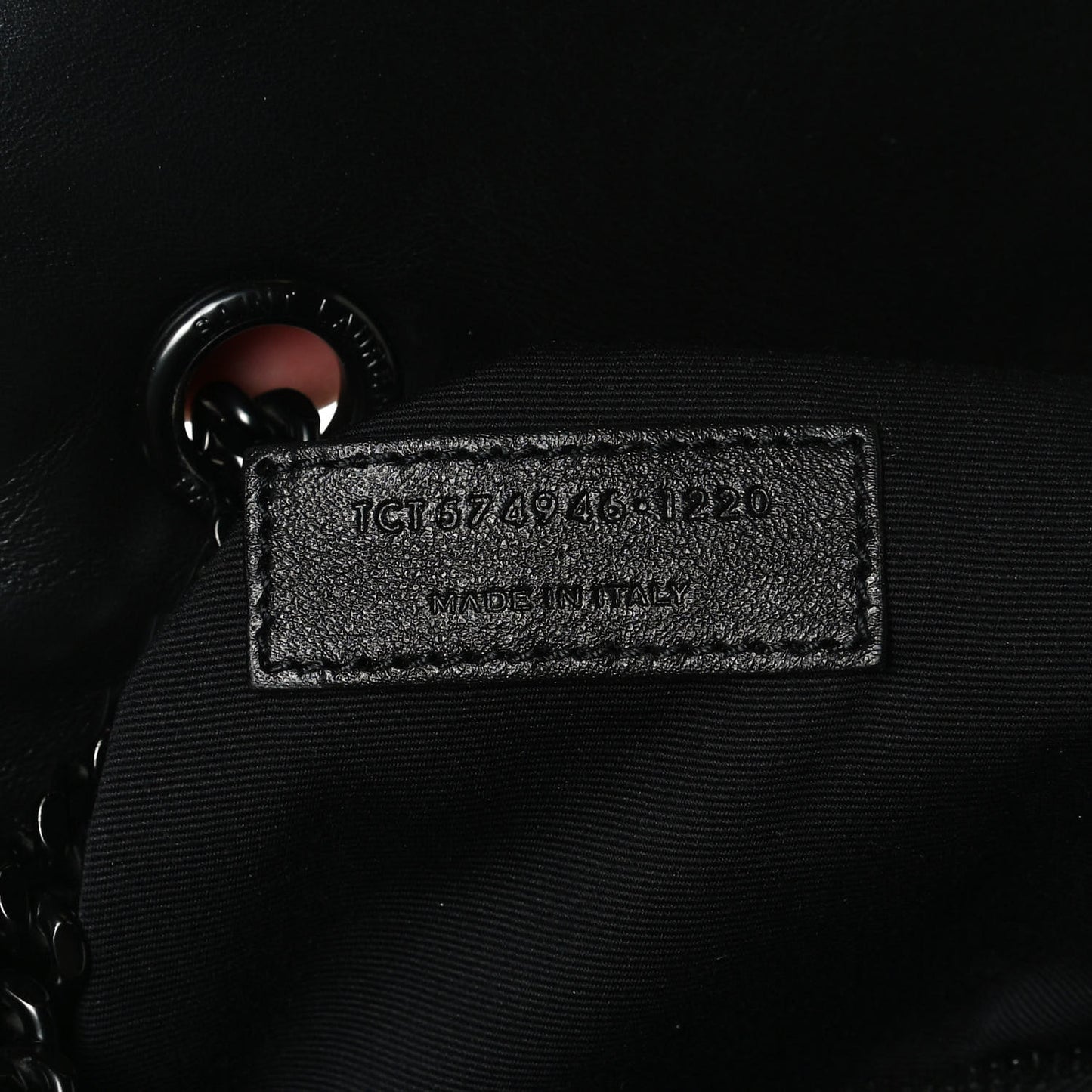 Calfskin Y Quilted Monogram Medium Loulou Chain Satchel Black