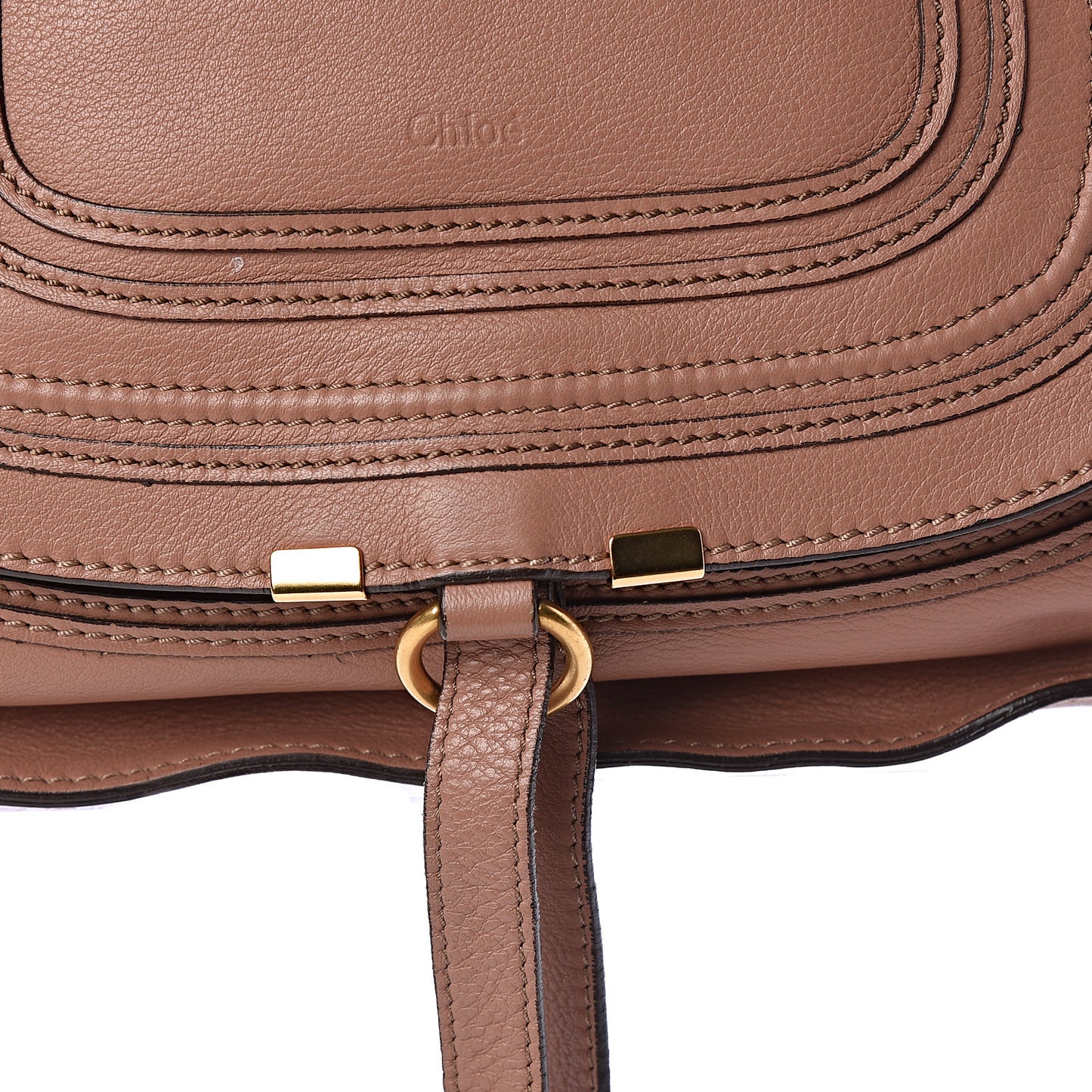 Calfskin Medium Marcie Satchel Nude