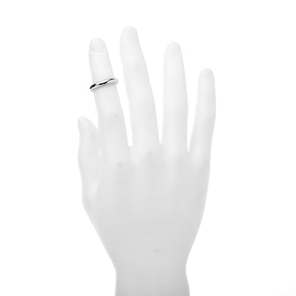 Tiffany Platinum 4mm Classic Milgrain Wedding Band Ring 55 7.5 2 of 8