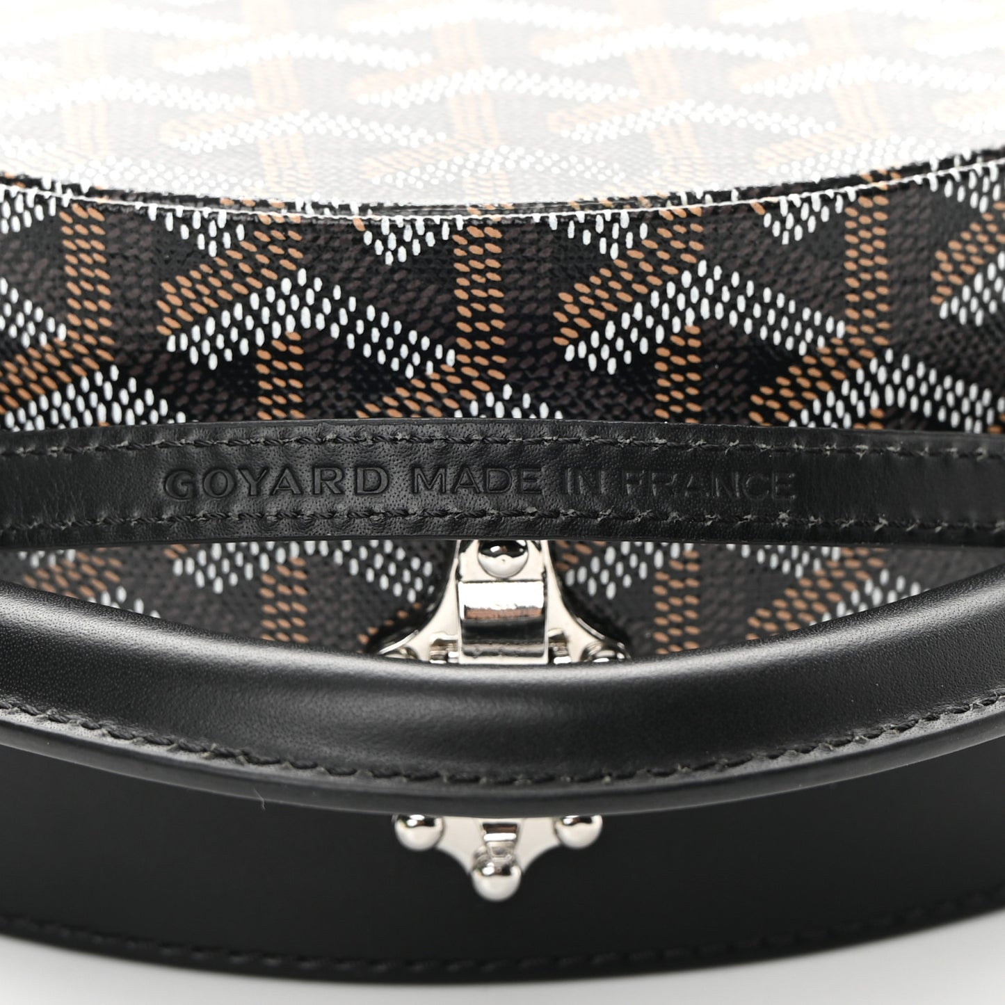 Goyardine Alto Hatbox Black