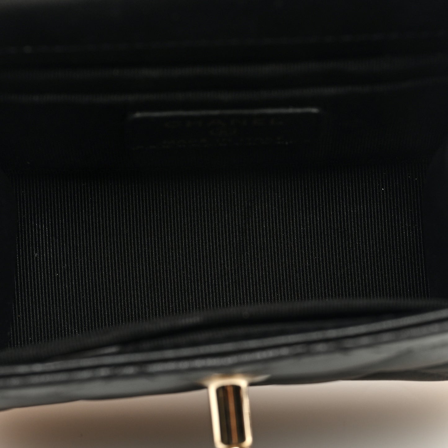 Lambskin Quilted Mini Trendy CC Chain Wallet Black