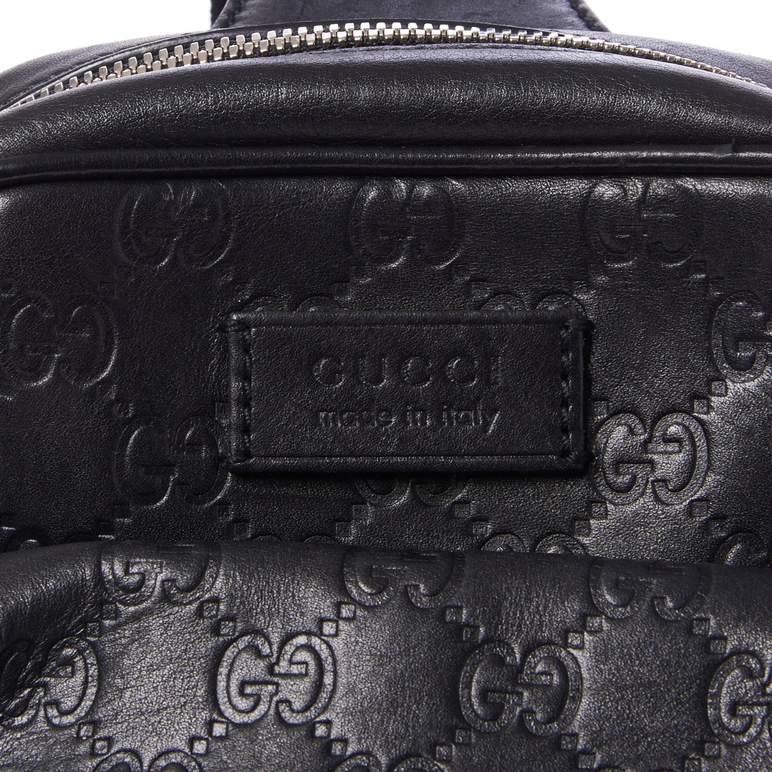 Gucci Guccissima Sling Backpack Black 9 of 11
