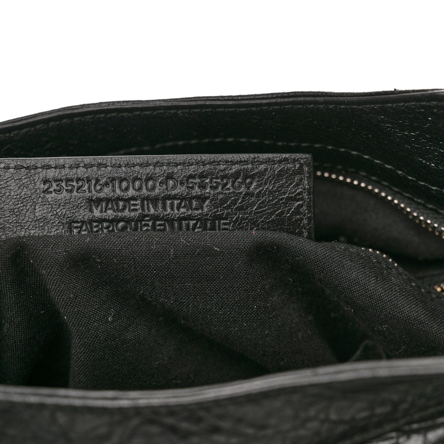 Agneau Classic Silver Hardware Velo Black
