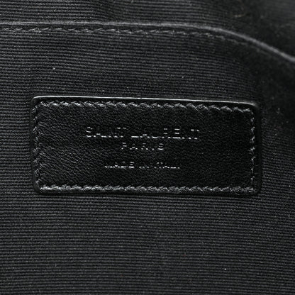 Saint Laurent Calfskin Crocodile Embossed Large Sac De Jour Carryall Pouch Brown 6 of 8
