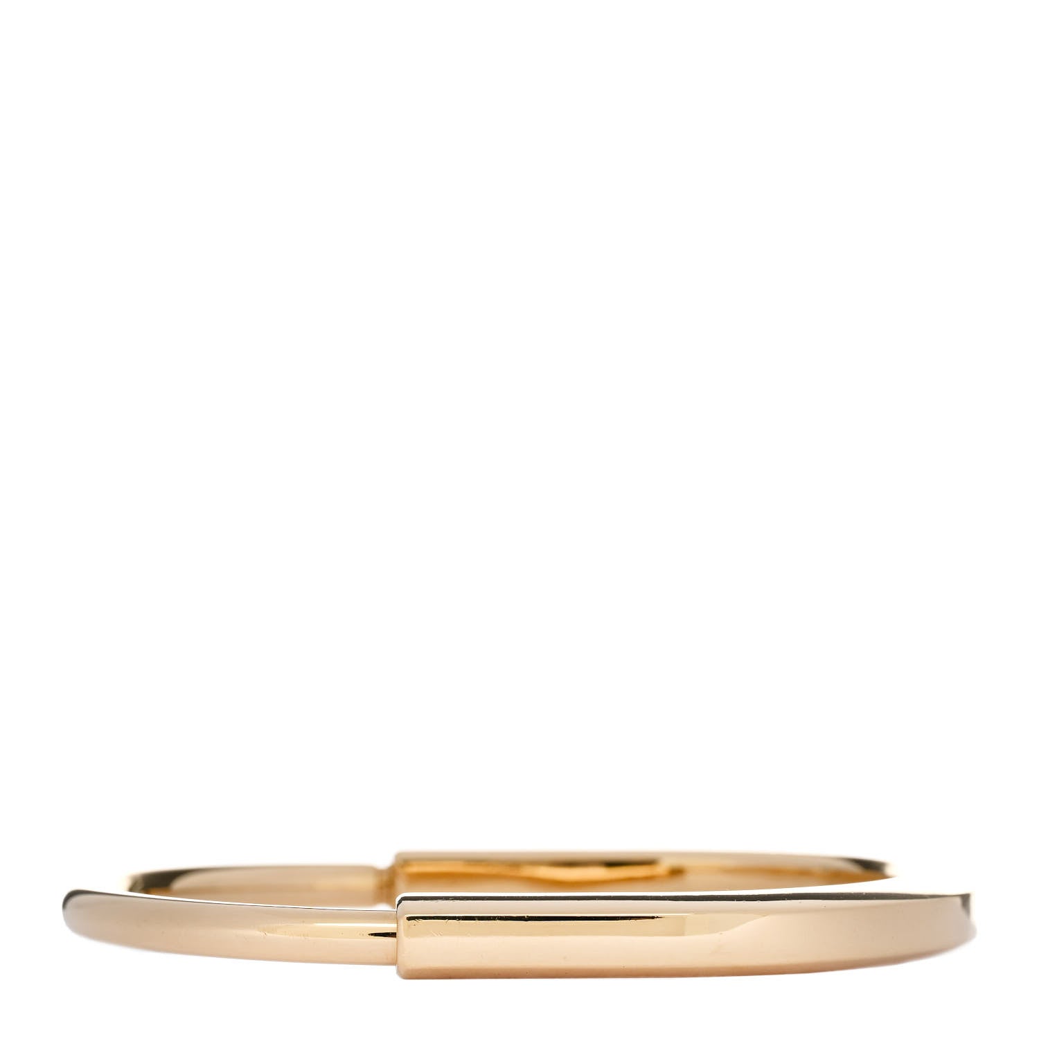 Tiffany 18K Yellow Gold Tiffany Lock Bangle Bracelet 2 of 4