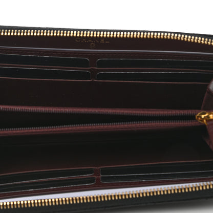 Chanel Caviar Quilted Large Gusset Zip Around Wallet Black 5 of 10
