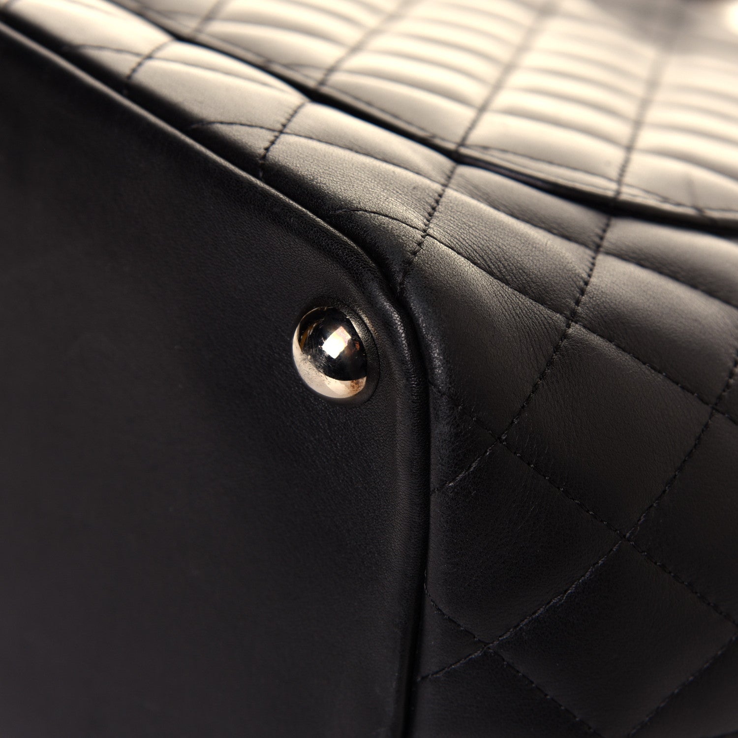 Chanel Calfskin Quilted Large Cambon Tote Black 11 of 12