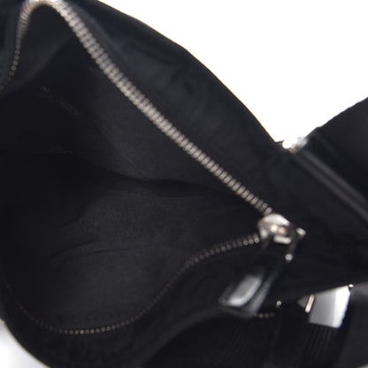 Prada Nylon Flat Messenger Bag Black 5 of 7