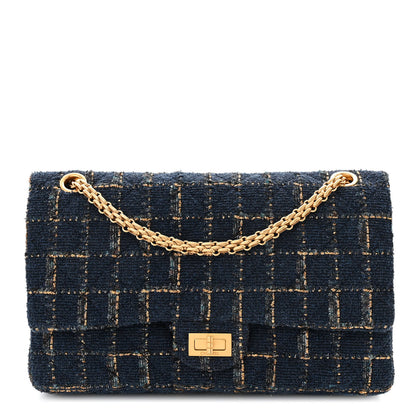 Chanel Fantasy Tweed 2.55 Reissue 226 Flap Blue 1 of 10