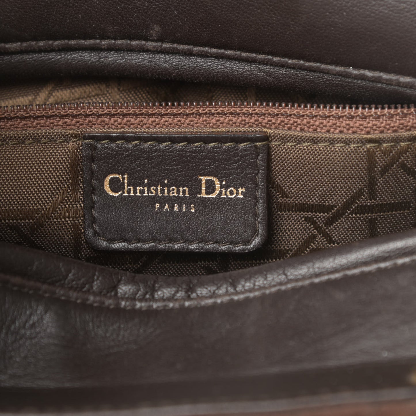 Suede Cannage Medium Lady Dior Brown