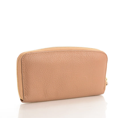 Jimmy Choo Grainy Calfskin Rush Wallet Clutch Nude 3 of 12