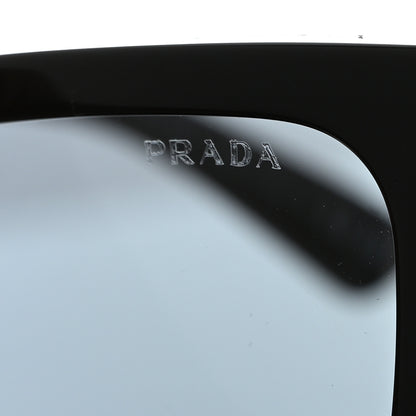 Prada Acetate Rectangular Sunglasses SPR A03 Black 9 of 10