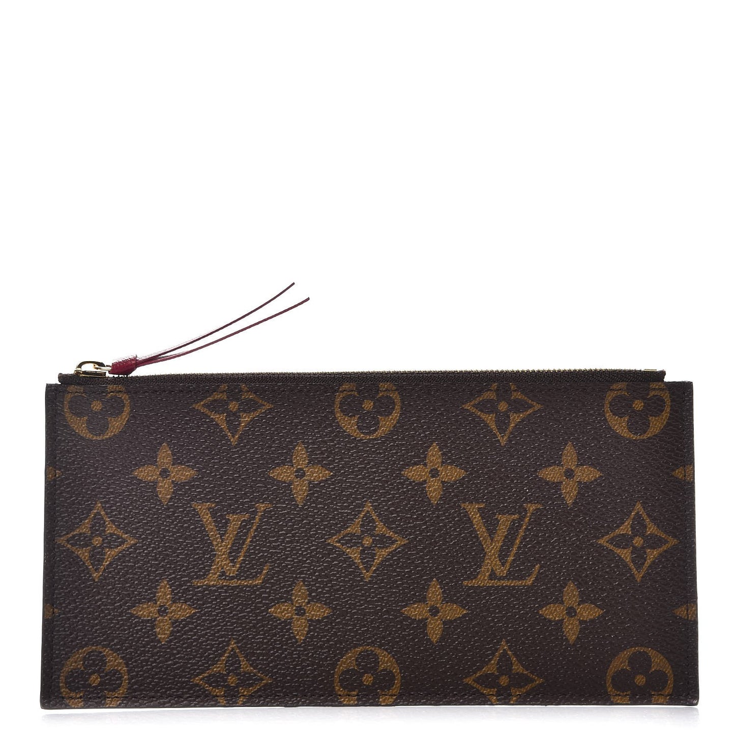 Monogram Felicie Chain Wallet Zippered Insert Fuchsia