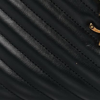 Saint Laurent Calfskin Matelasse Monogram Lou Camera Bag Black 14 of 15