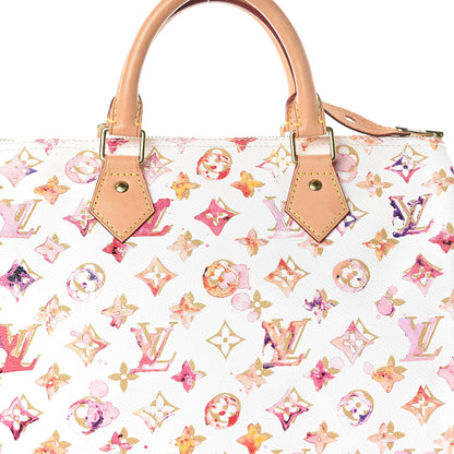 Louis Vuitton Watercolor Aquarelle Speedy 30 White 7 of 9