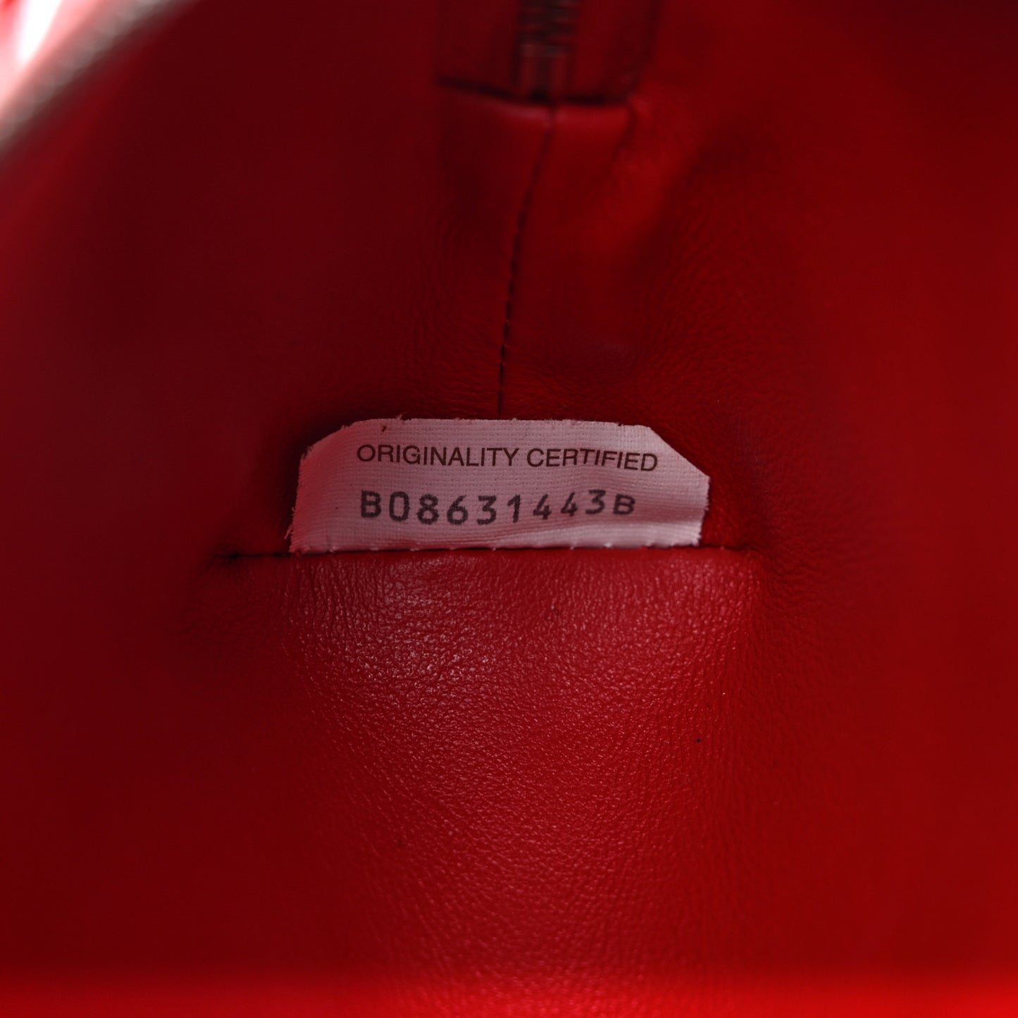 Nappa Intrecciato Mini Crossbody Red