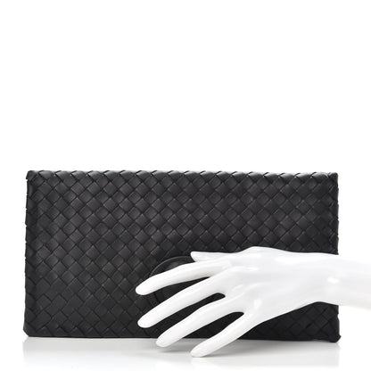 Bottega Veneta Nappa Intrecciato Turnlock Clutch Black 2 of 7