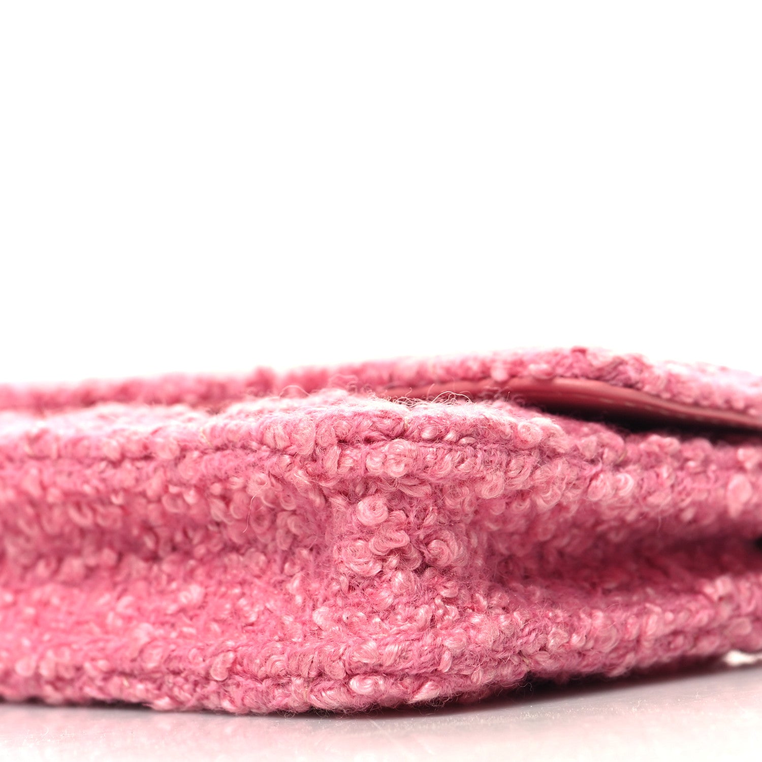 Chanel Tweed Quilted Flap Chain Waist Bag Pink 11 of 12