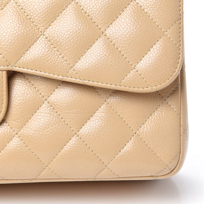 Chanel Caviar Quilted Jumbo Double Flap Beige Clair 13 of 13