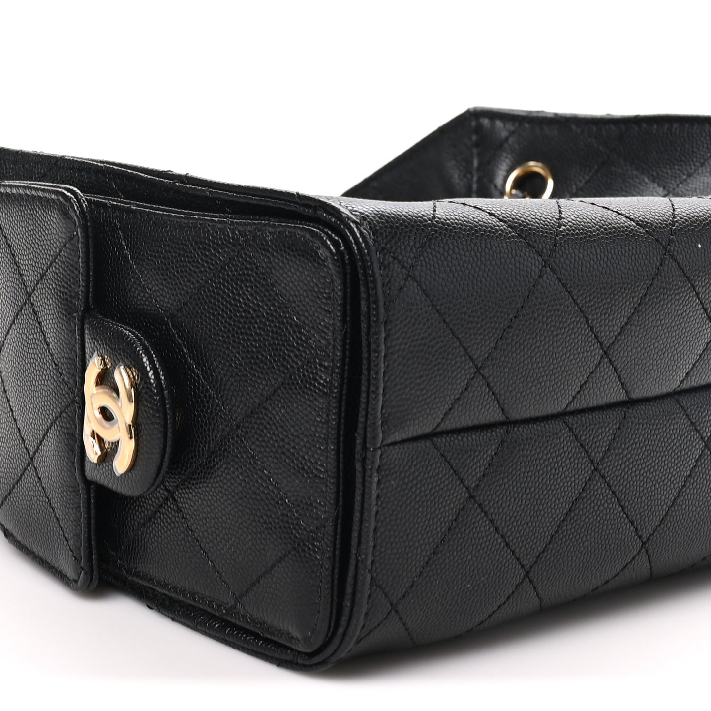 Caviar Quilted Mini Chanel 25 Handbag Black