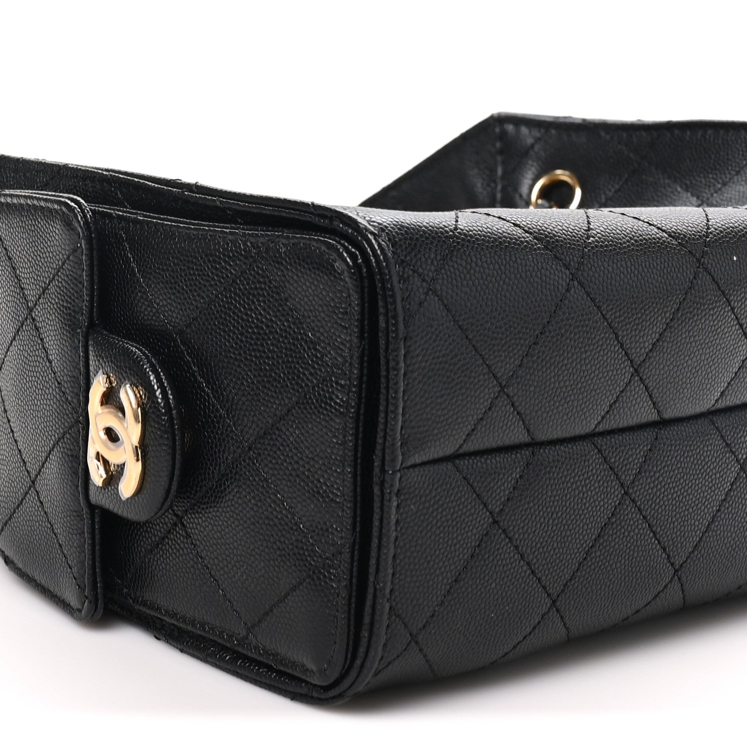 Chanel Caviar Quilted Mini Chanel 25 Handbag Black 8 of 10