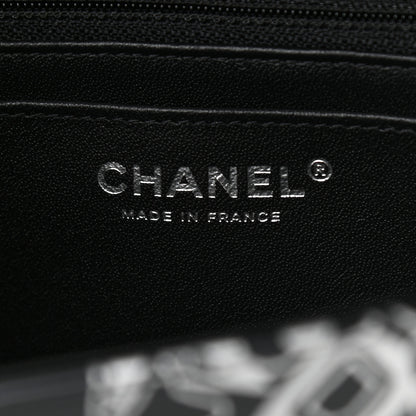 Chanel Lambskin Printed Mini Rectangular Flap Black Silver 6 of 11