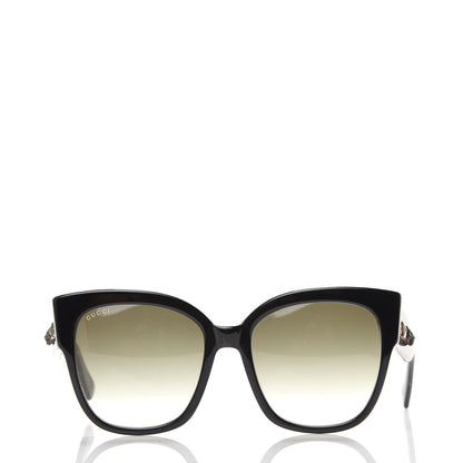 Gucci Acetate Square Frame Web Sunglasses GG0059S Black Tortoise 2 of 8