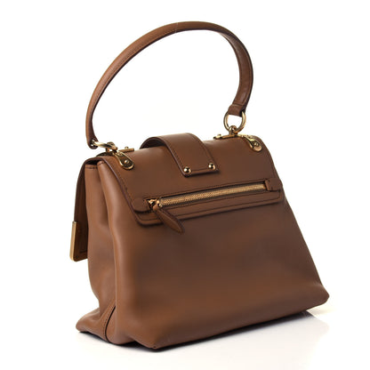 Prada City Calfskin Cahier Top Handle Bag Caramel 2 of 4