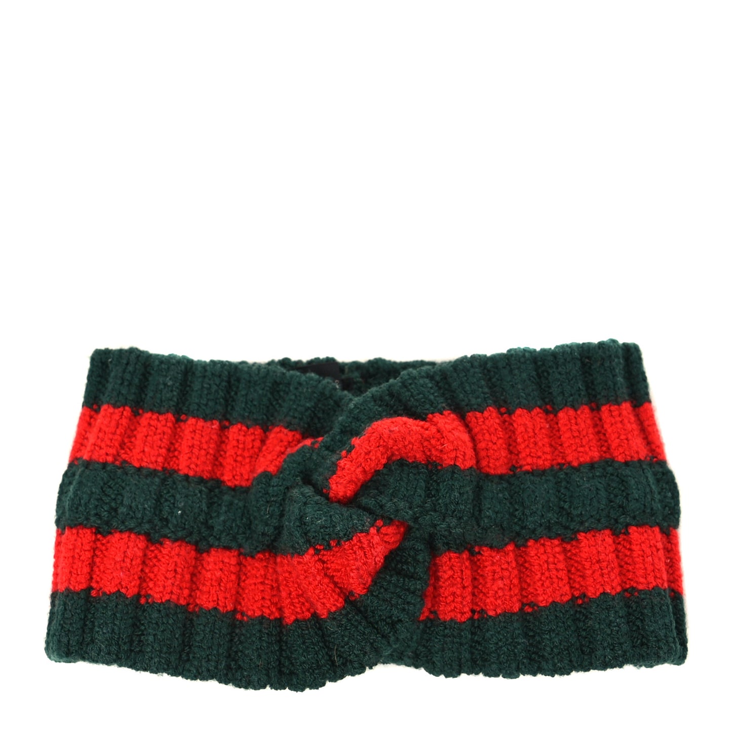 Wool Web Headband M Green Red