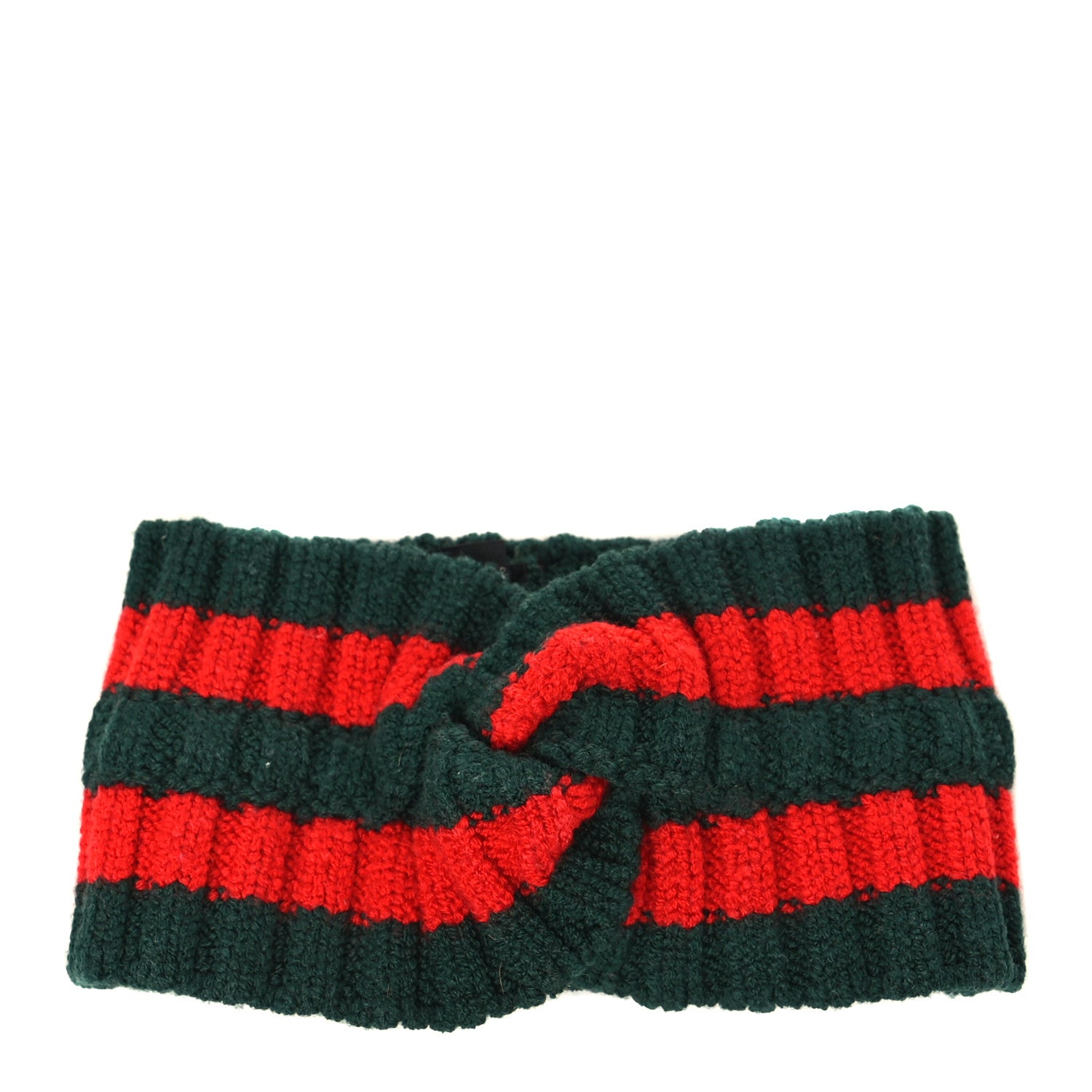 Gucci Wool Web Headband M Green Red 1 of 4