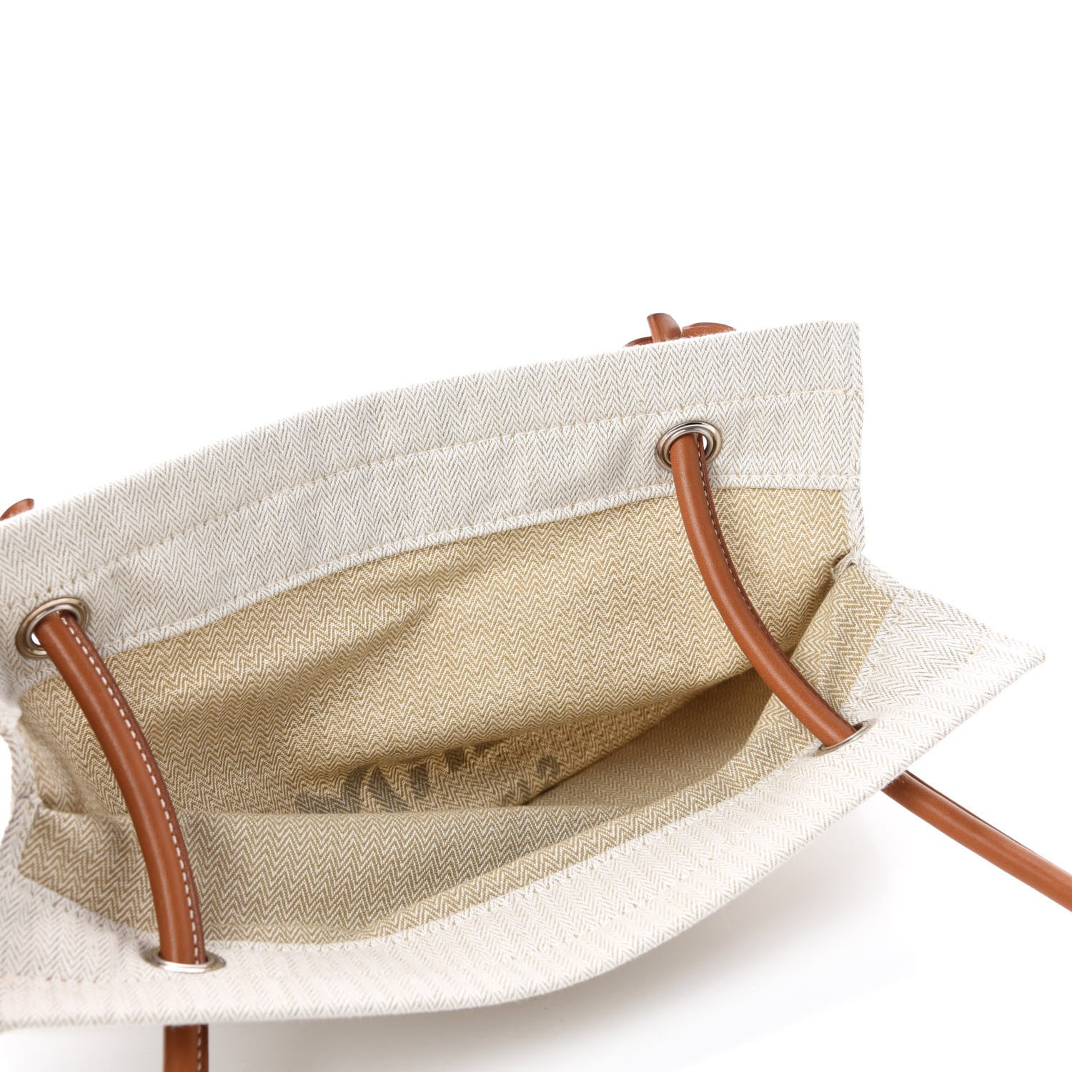 Hermes Canvas Swift Aline Grooming Bag Gold 5 of 9