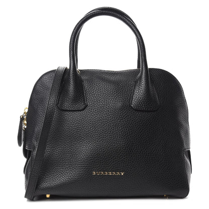 Burberry London Grainy Calfskin Small Greenwood Bowling Bag Black 1 of 11