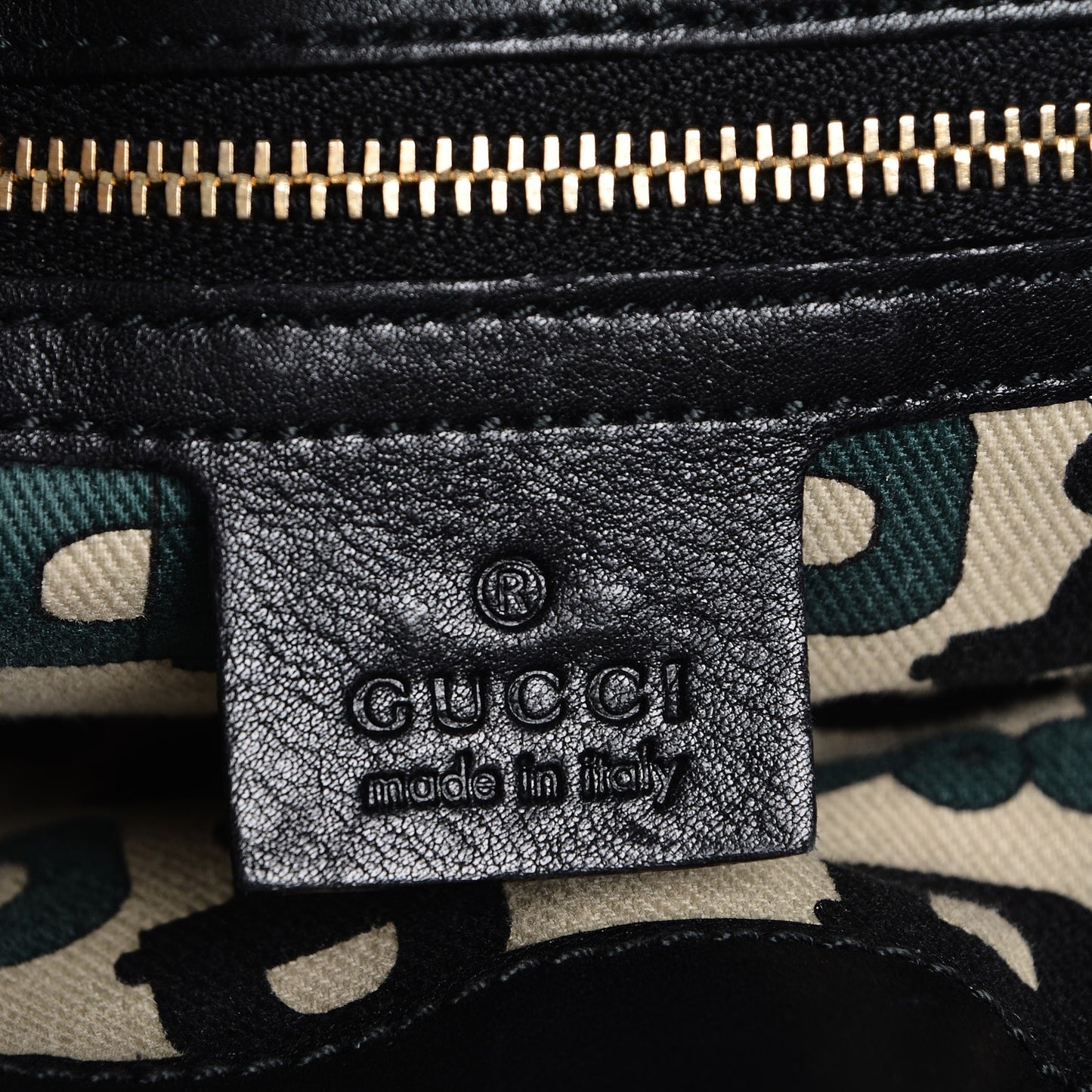 Guccissima Medium Hysteria Top Handle Bag Black