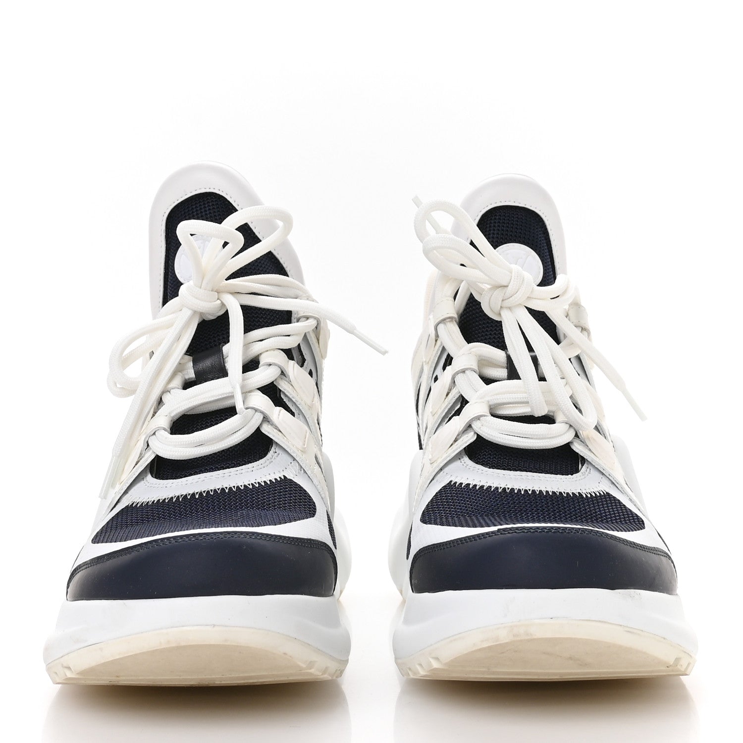 Louis Vuitton Calfskin Technical Nylon LV Archlight Sneakers 39 Marine 4 of 9