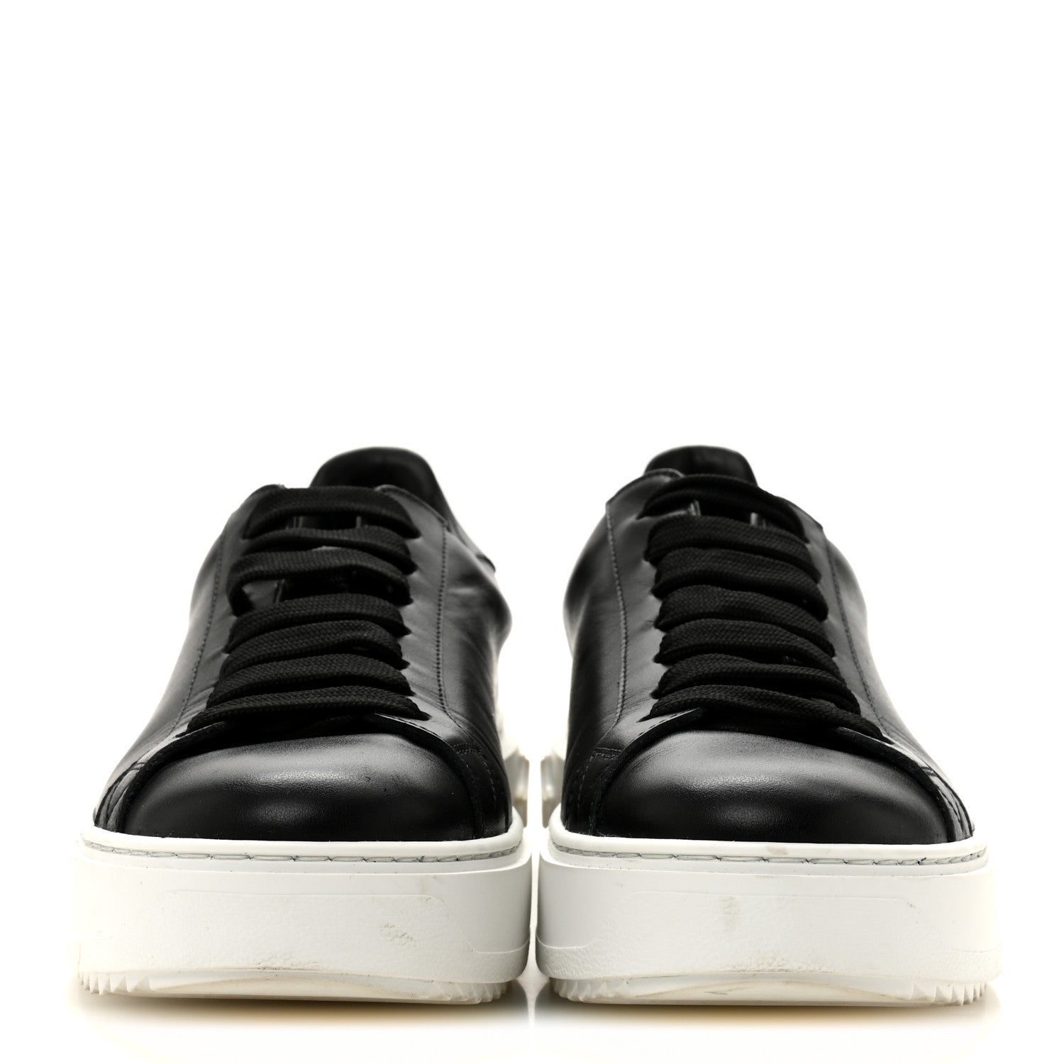 Louis Vuitton Calfskin Time Out Sneakers 38.5 Black 3 of 9