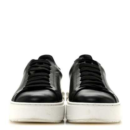 Louis Vuitton Calfskin Time Out Sneakers 38.5 Black 3 of 9
