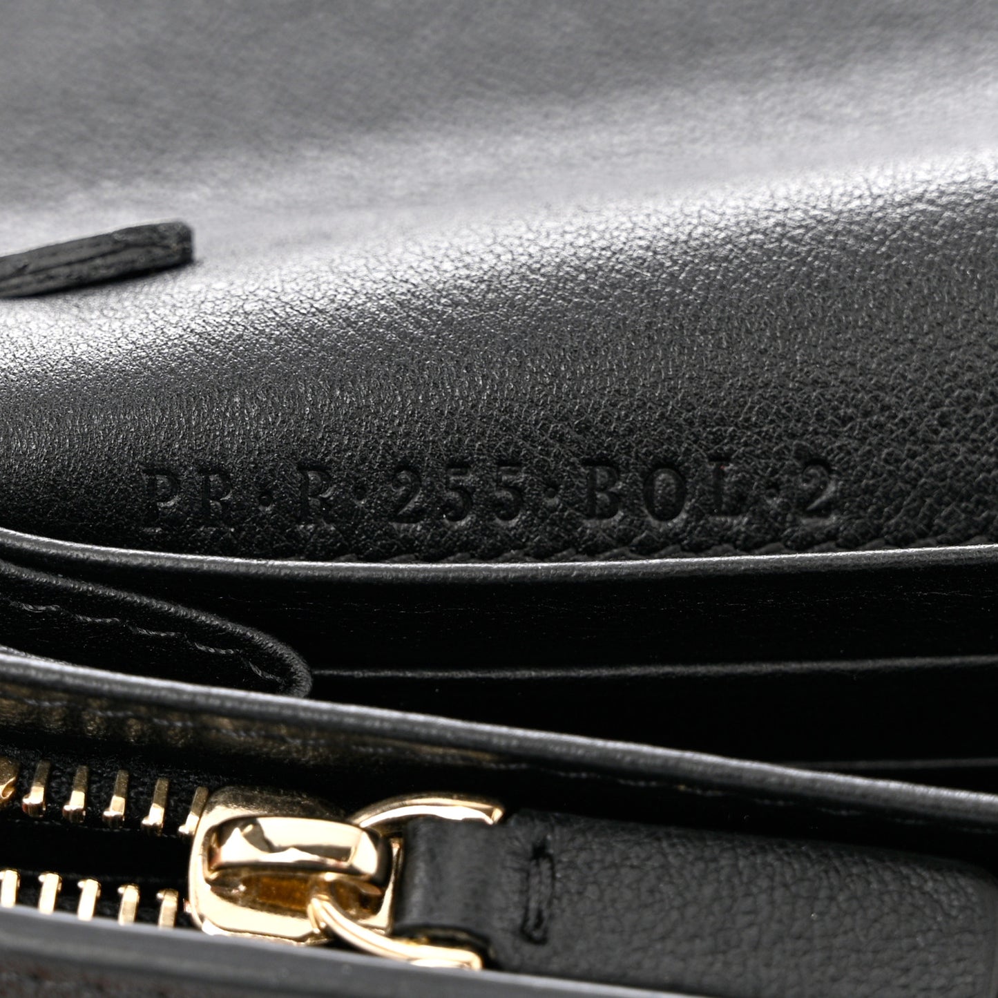 Calfskin Rockstud Wristlet Travel Wallet Black