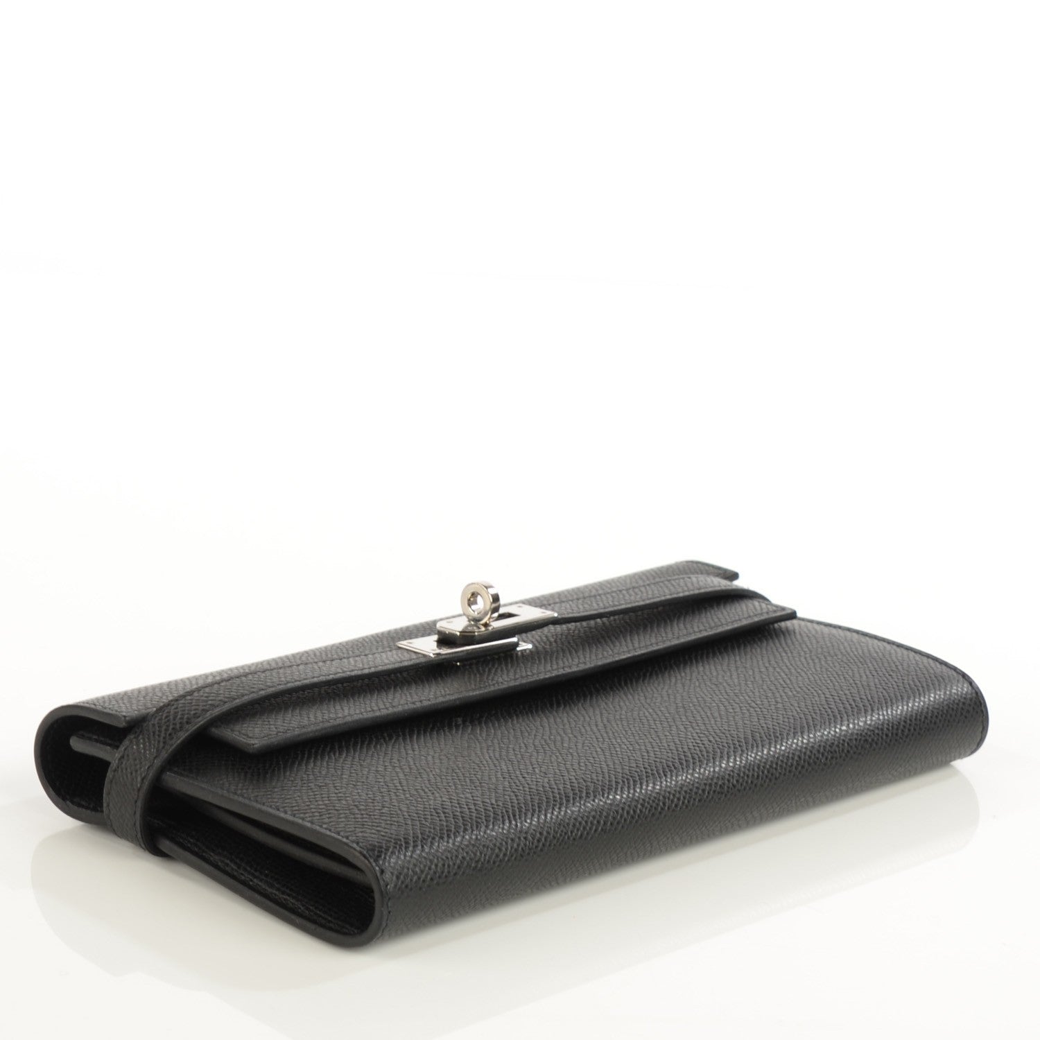 Hermes Epsom Kelly Longue Wallet Black 10 of 15