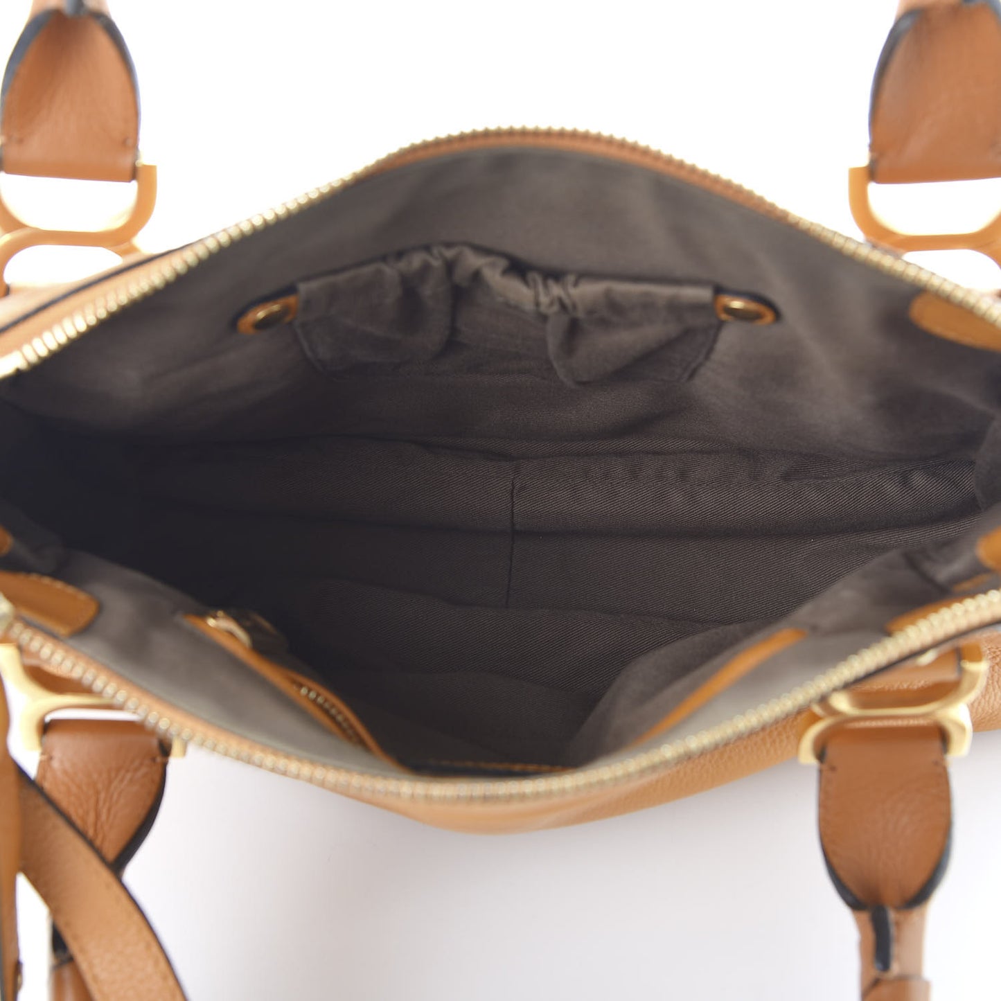 Calfskin Medium Marcie Satchel Brown Sugar