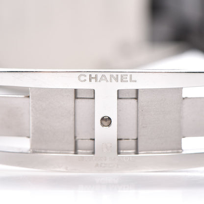 Chanel Stainless Steel Ceramic Diamond Pave Bezel 33mm J12 Quartz Watch Black 5 of 7