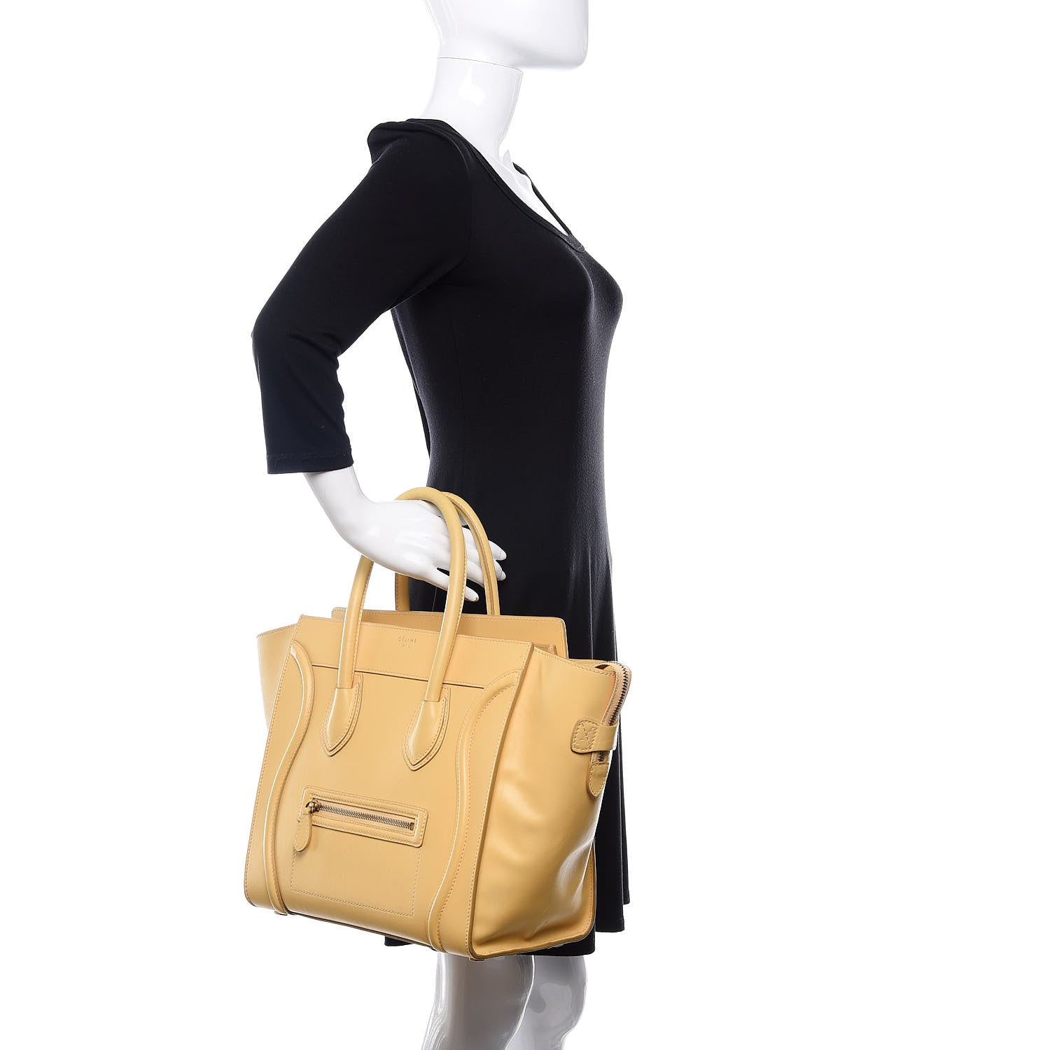 Celine Smooth Calfskin Mini Luggage Butter 2 of 16