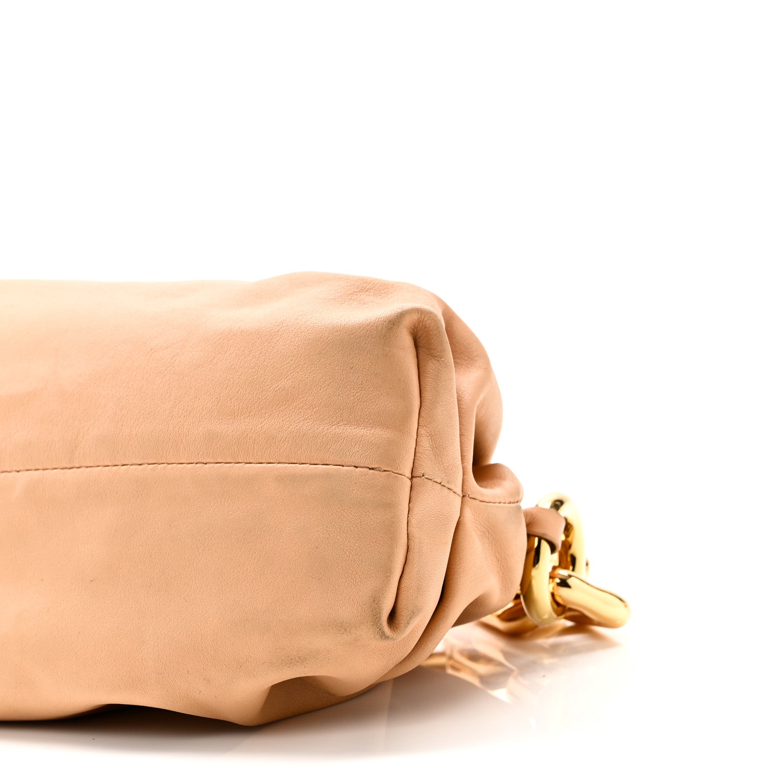 Bottega Veneta Calfskin Teen Chain Pouch Almond 9 of 9